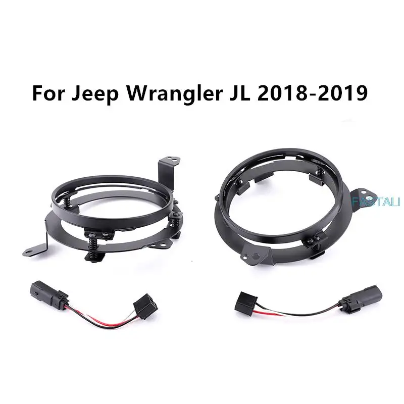 Для Jeep Wrangler JL 2018-2019 регулируемый светодиодный кронштейн для фары Крепежное