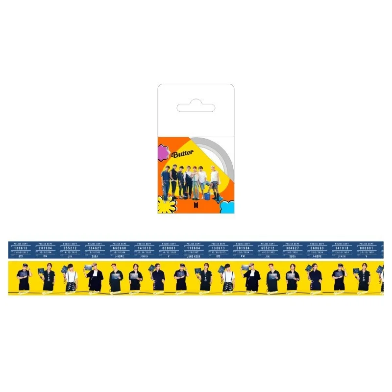 

KPOP Bangtan Boys Butter The Same Tape And Paper Tape Hand Account Stickers Stickers Around