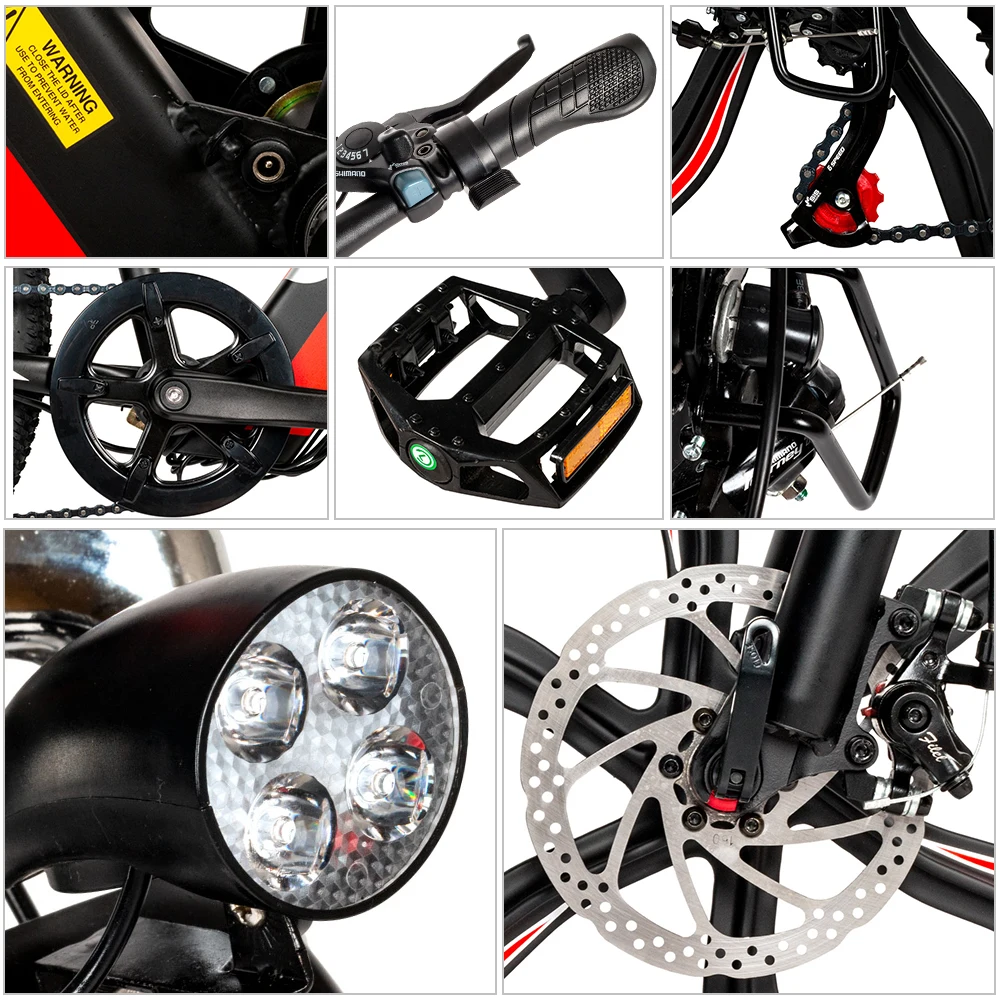 Samebike 26 дюймов электрический велосипед с 350 Вт бесщеточный двигатель e двумя