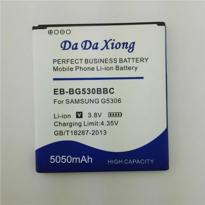 EB-BG530CBE 5050mAh аккумулятор для Samsung Galaxy Grand Prime J3 2016 J320F EB-BG531BBE G5308W G530 G530H G531 J5 2015 |