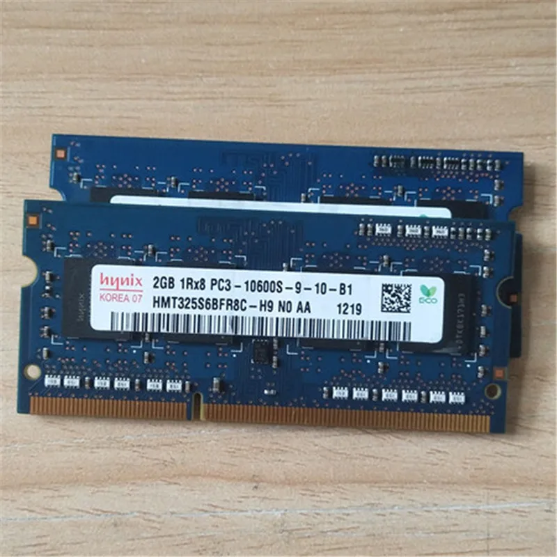

hynix memoria ddr3 rams 4G-- (2GBX2PCS) 1RX8 PC3-10600S-9-10-B1/B2 DDR3 2GB 1333MHz laptop memory 1.5V for notebook