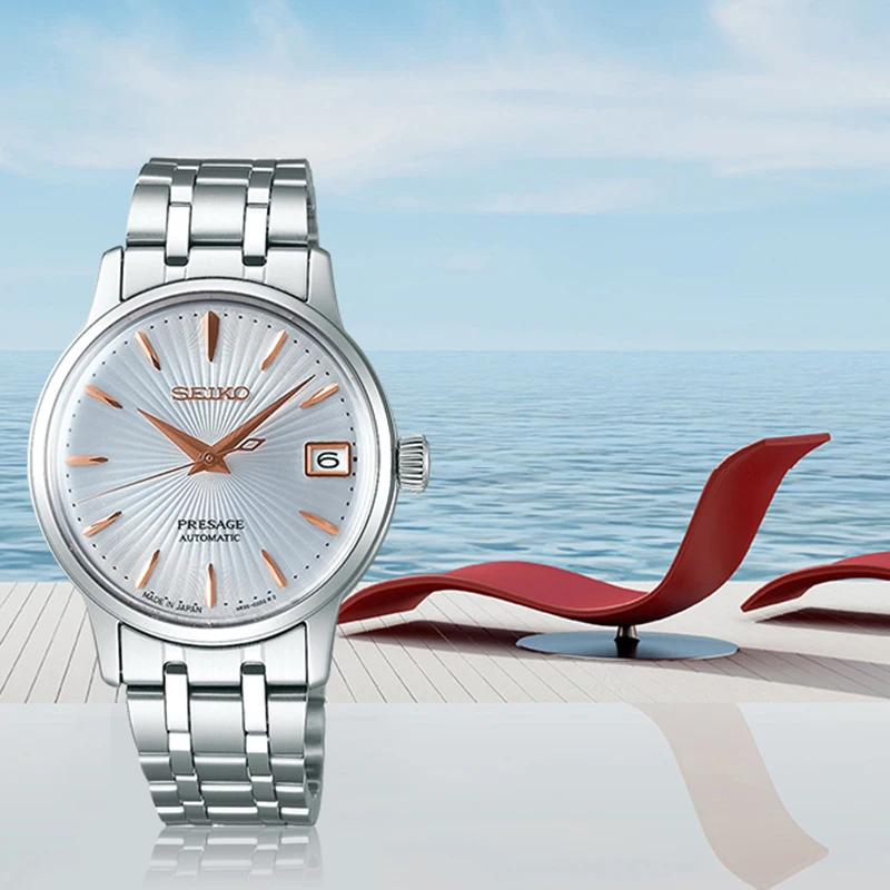 SEIKO часы для женщин PRESSAGE Коктейльная серия повседневные модные водонепроницаемые женские наручные часы автоматические механические часы