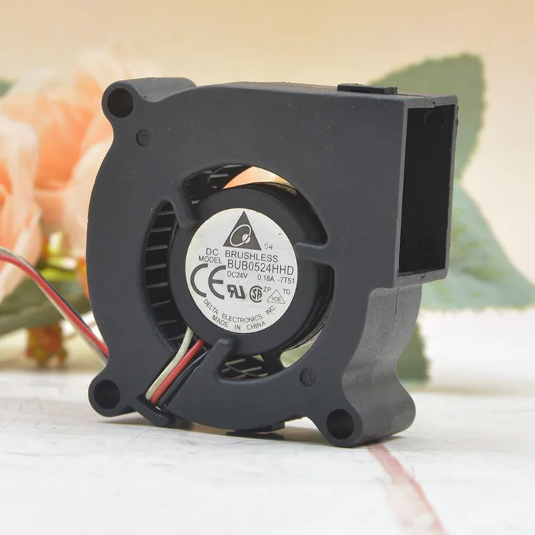 DC 24V вентилятор для проектора Delta Оригинал 5015 BUB0524HHD 50X50X20MM 0.18A трехпроводный