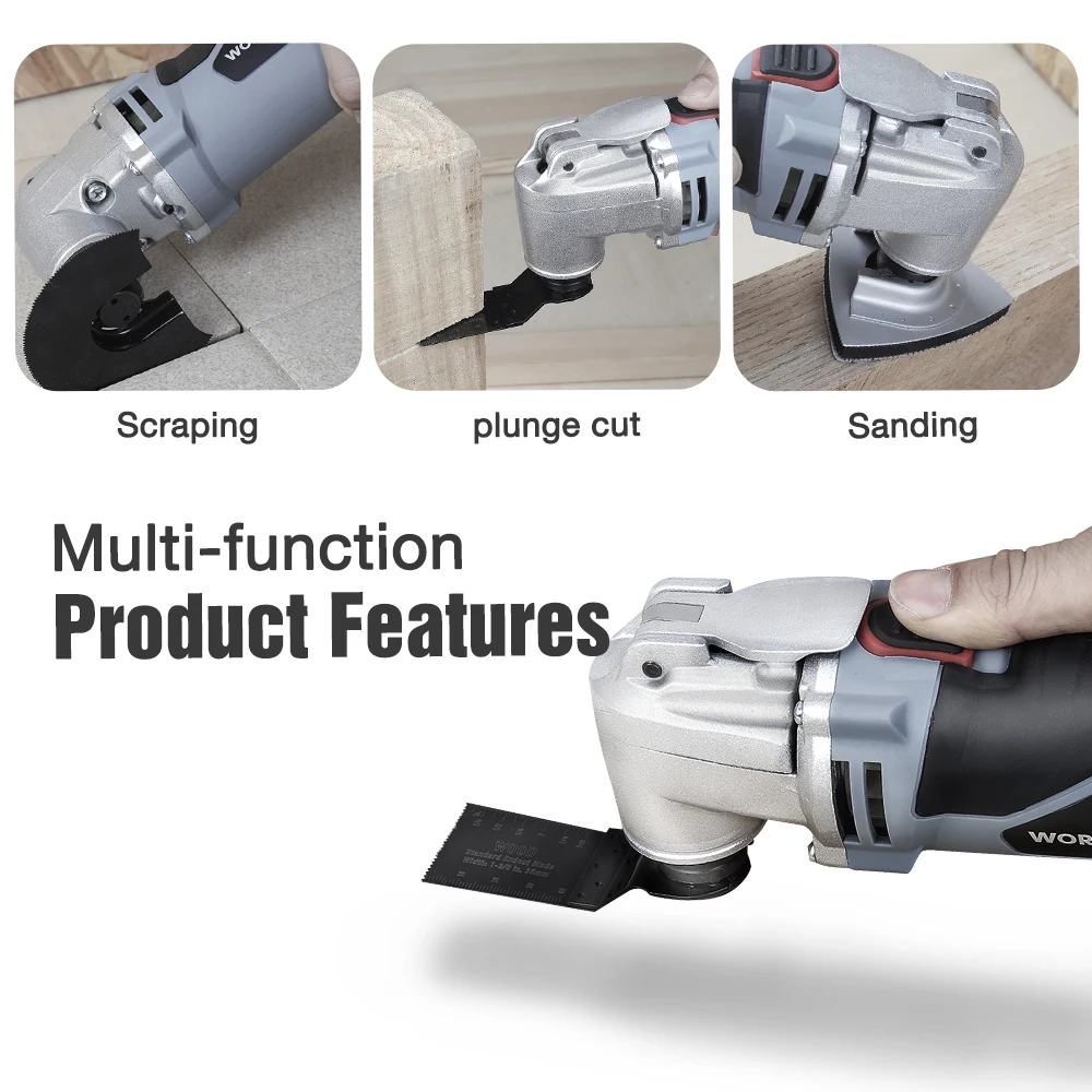 WORKPRO 250W Осциллирующий Инструмент электрический триммер пила домашний инструмент