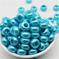 50pcs 13 colors large hole european beads murano spacer beads fit pandora bracelet bangle necklaces for jewelry making diy