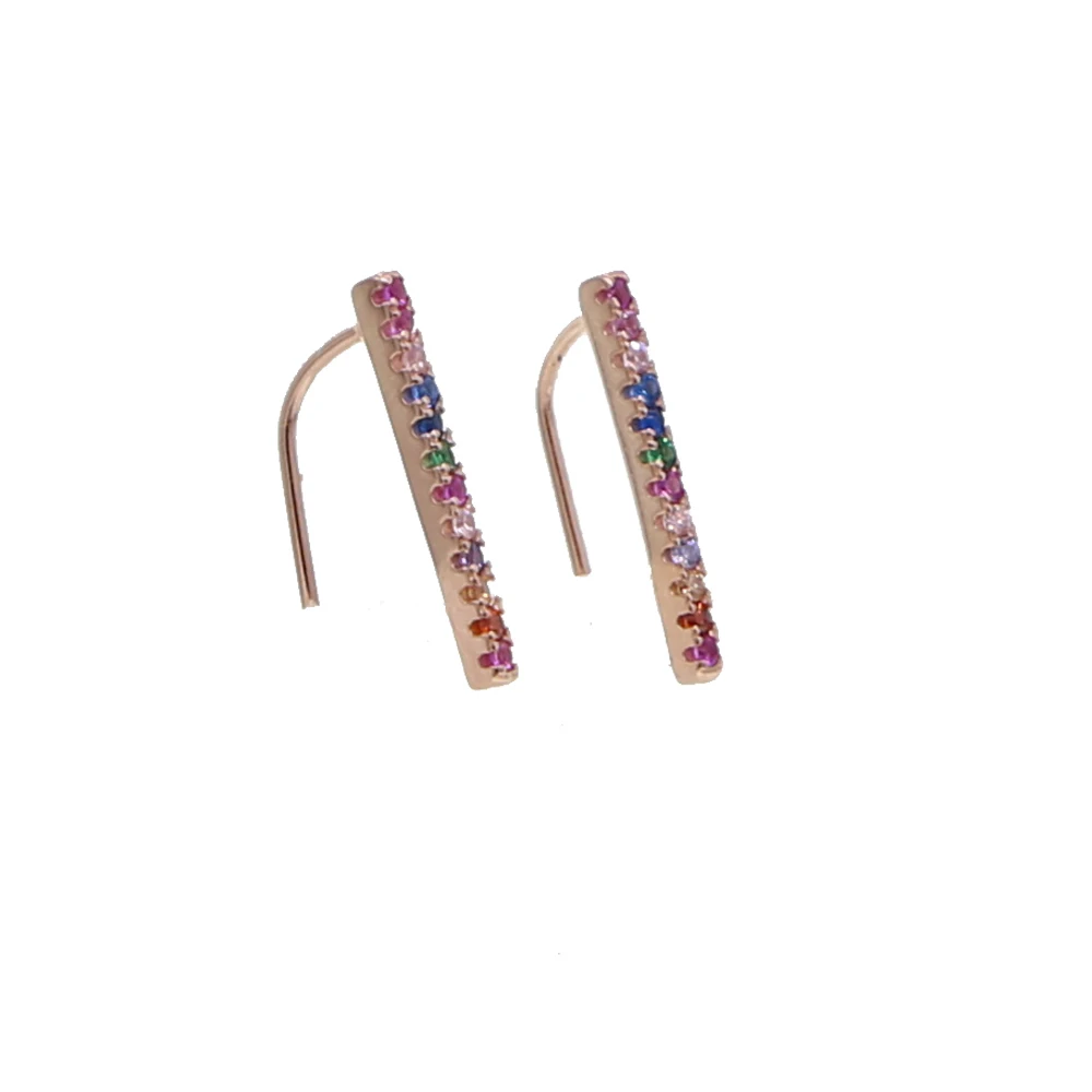 Модные корейские блестящие Кристальные розовые \ синие цвета шампанского cz