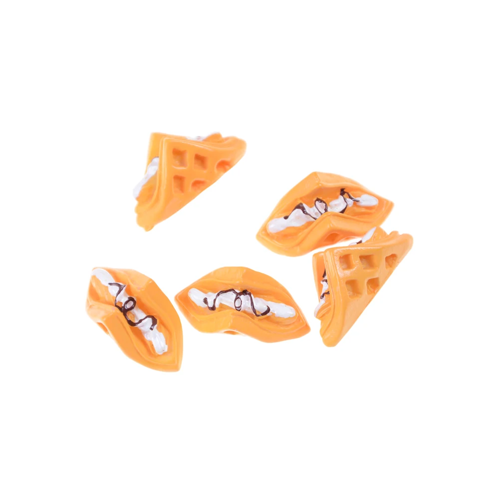 

5Pcs/set Miniature Food Scene Model Resin Cake Model Simulation Mini Food Cake Dollhouse Decor DIY Doll House Accessories