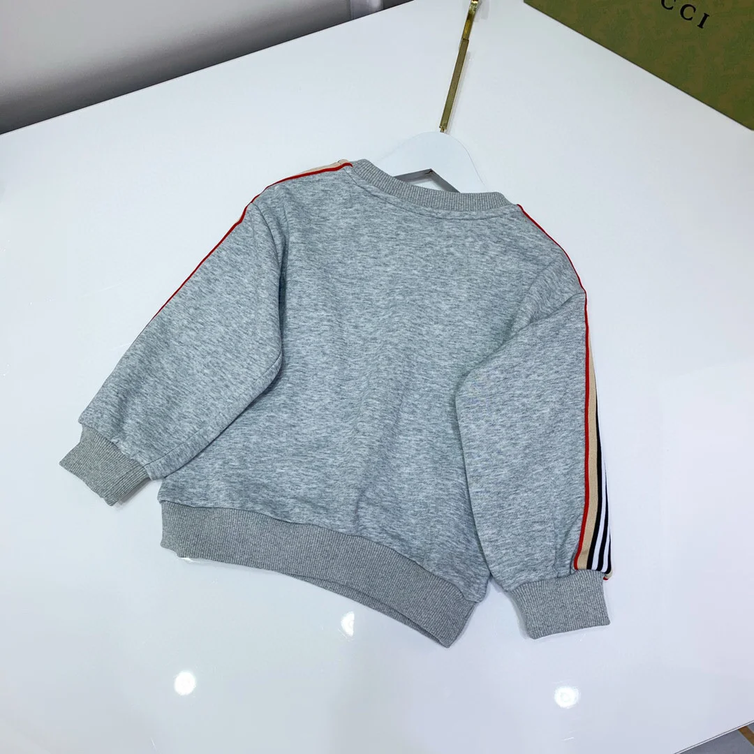 

2021 New Spring Children Grey Blouse Stripe Animal Printed Blouse Top For Toddler Kids Outwear 100-150CM