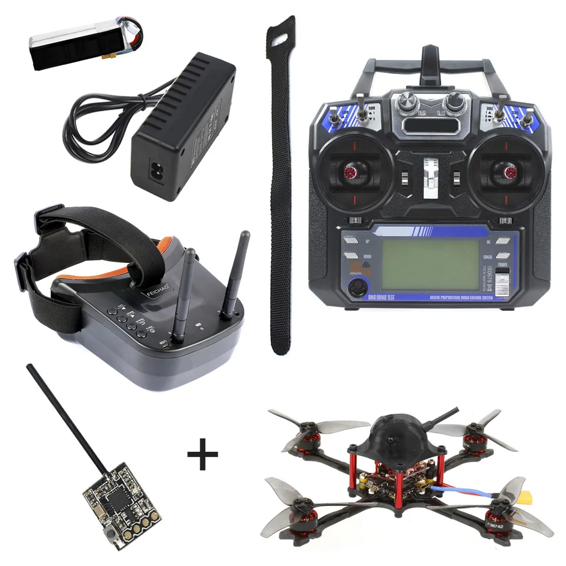 Комплект для квадрокоптера FEICHAO T143 FPV из углеродного волокна 143 мм 5000 кв