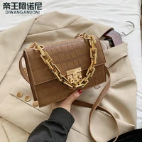 2021 small chain handbag small bagcrocodile pattern crossbody bags for women pu leather hand bag ladies designer shoulder bags