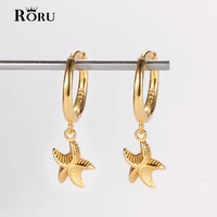 new arrival fashion classic geometric starfish pendant earrings asymmetric for women female korean style jewelry gift 2021