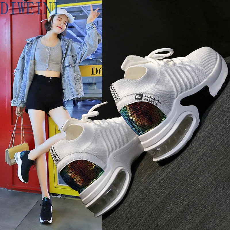 

2019 New Women Shoes Autumn White Shoes Sneakers Women Fashion Platform Shoes Ladies Footwear Breathable Mesh Vulcanized shoes