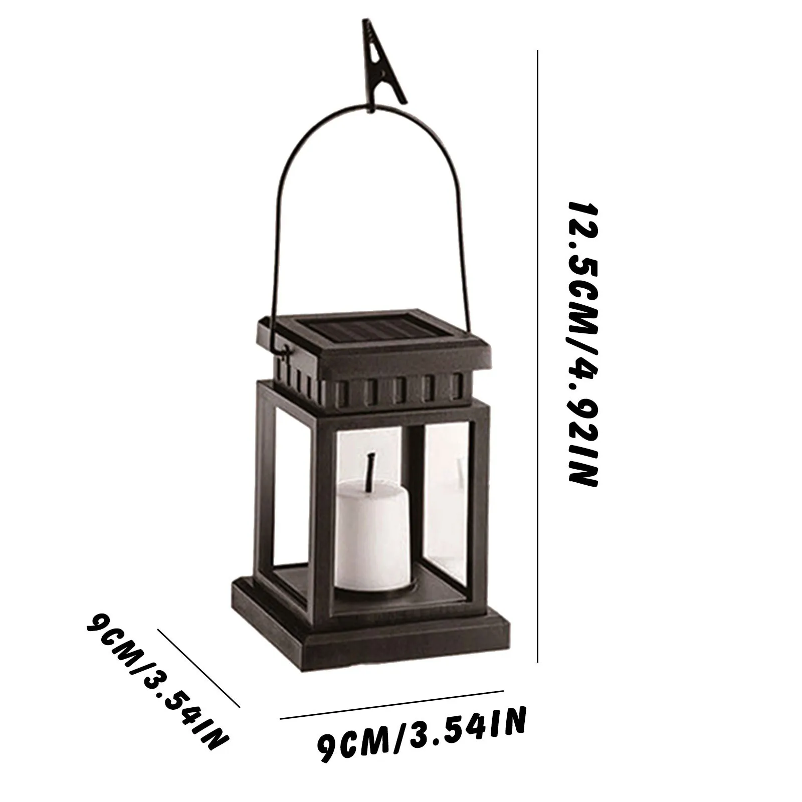 

1PC Solar Lamps Hanging Candle Lantern Outdoor Candle Effect Light for Garden Yard Lawn Christmas Path Way Outside Sunlight