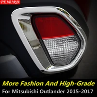 accessories for mitsubishi outlander 2015 2016 2017 2018 2019 2020 rear fog lamp molding cover kit trim bright silver