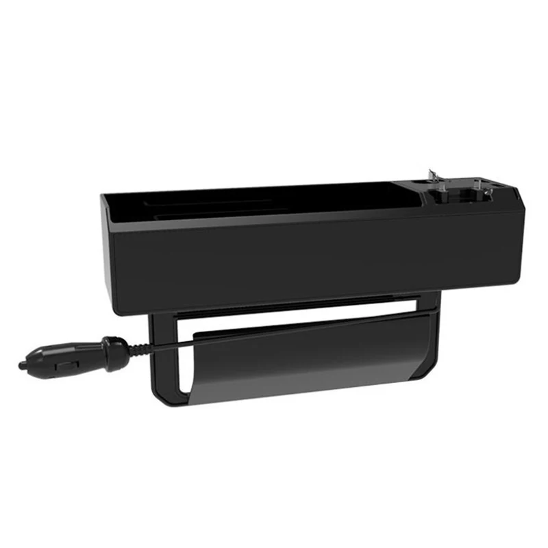 

SUMI-TAP Car Seat Space Organizer Multifunctional Charging Storage Box Car Dual USB Stretch Charger Charging Holder