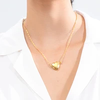 enfashion heart locket pendant necklace women gold color openable photo frame choker necklace fashion femme jewelry p193056