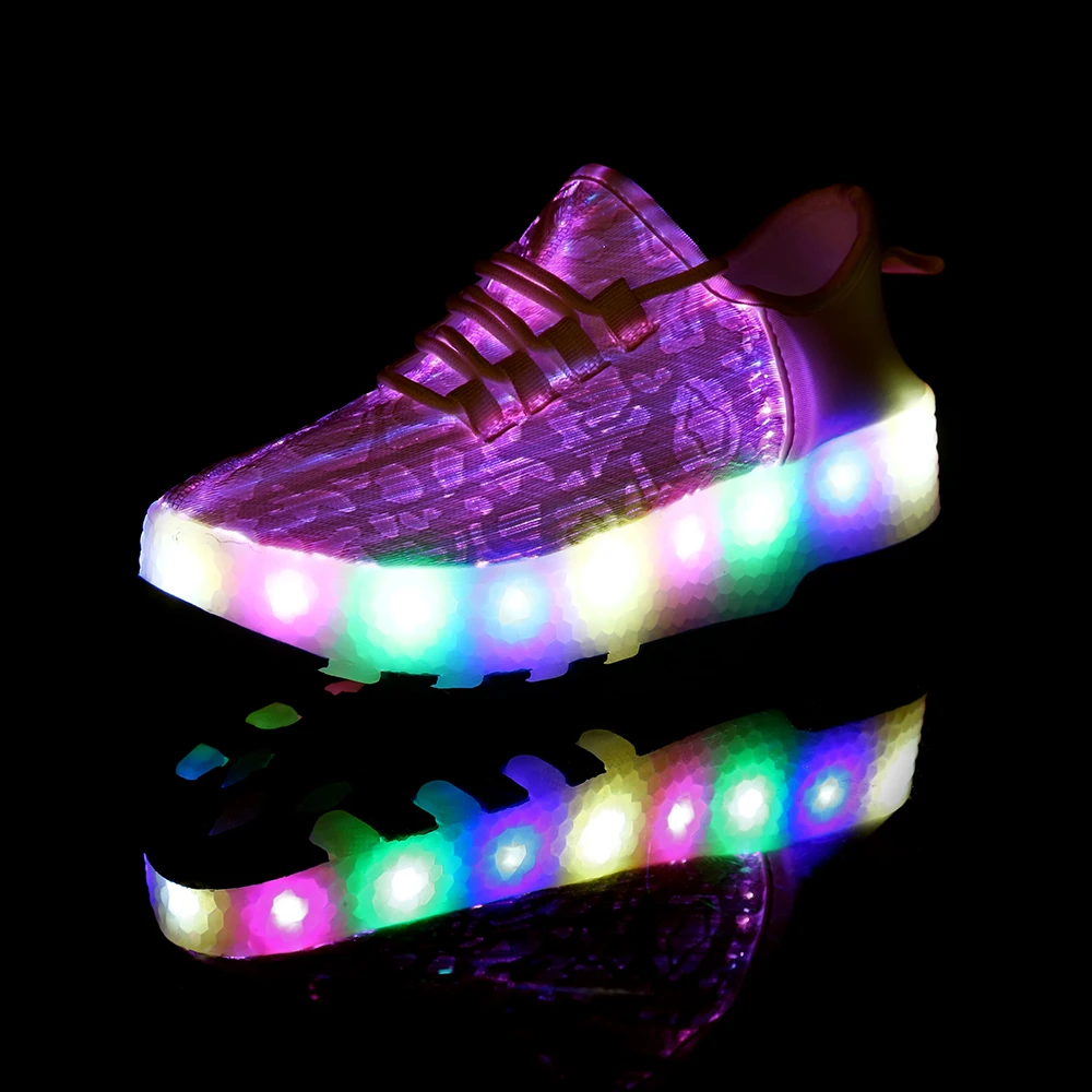 Новинка 2019 USB зарядка LED красочные детские модные кроссовки с одним/двумя колеса