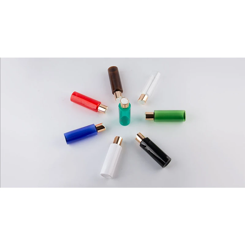 120 мл пустой заполняемый PET бутылочка под лосьон для путешествий золотой