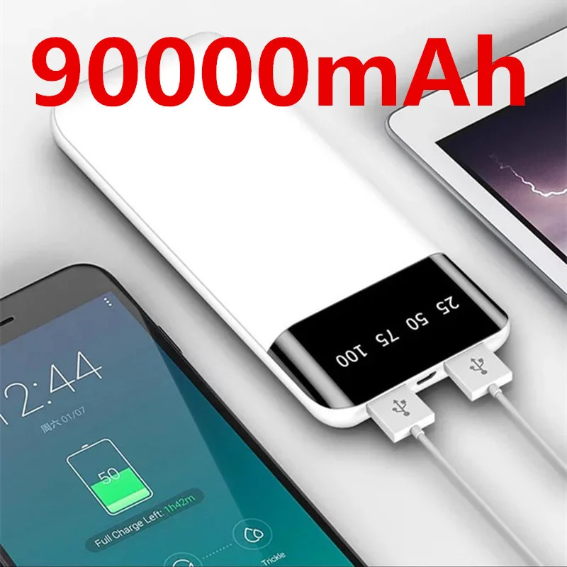 Продажа Внешний аккумулятор с 2-мя USB-портами, 90000 мАч