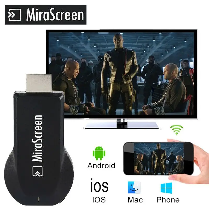 Mirascreen TV Dongle HDMI OTA Stick беспроводной Wifi Дисплей приемник Miracast Airplay Android Apple Anycast для iOS