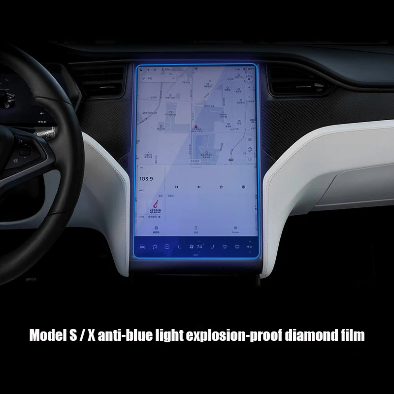 car hd matte tempered glass screen protector center control touchscreen navigation protector glass film for tesla model 3 y s x free global shipping
