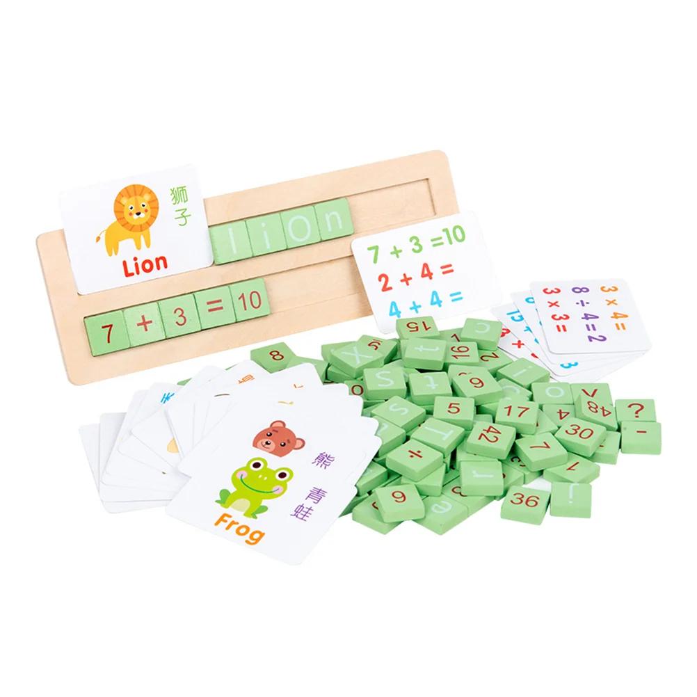 

1 Set of Alphabet Learning Children Counting Wooden Kids Plaything