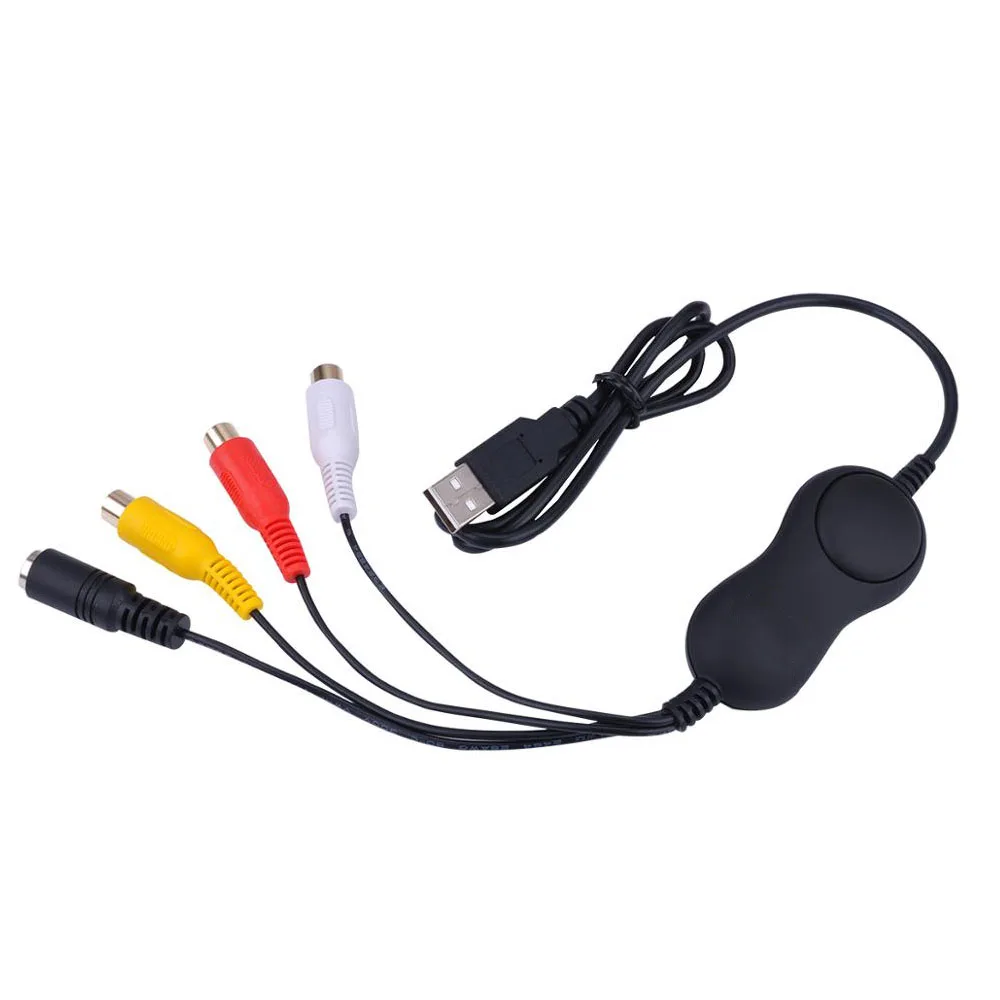 Ezcap 158 USB 2 0 Аудио Видео карта захвата AV s видео аналоговая запись для VHS V8 Hi8