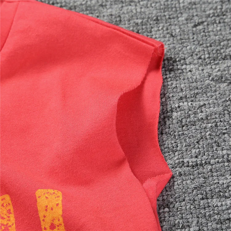 Детские летние хлопковые футболки для мальчиков и девочек с буквенным