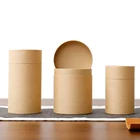 Xin Jia Yi упаковочные банки с деревянной крышкой, круглые банки для чая, бумажные банки