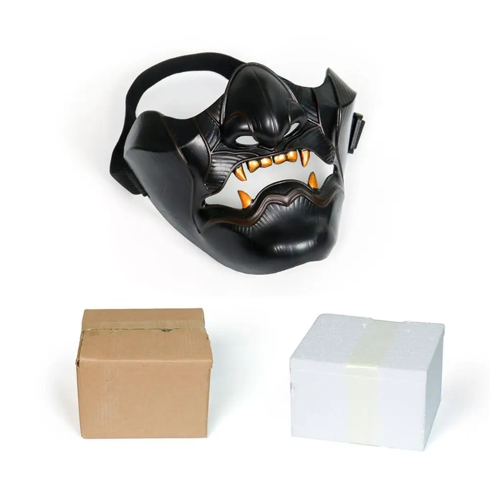 Резиновая маска призрак Цусимы Сакай для косплея японская Шимура на половину