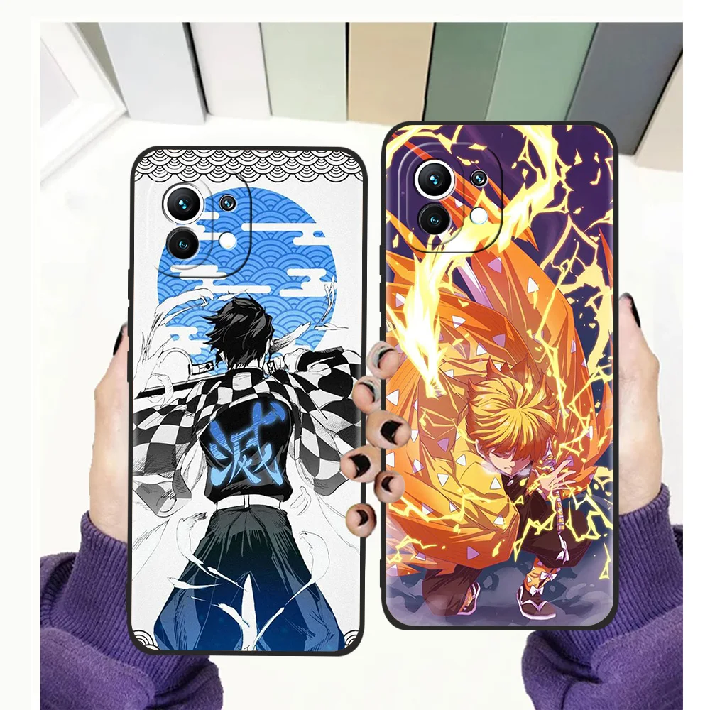 

Anime Kimetsu No Yaiba Phone Case for Xiaomi Poco F3 X3 X4 GT NFC M3 Mi 9T 11 Ultra 11X 11i Note 10T Pro Lite 5G Silicone Cover