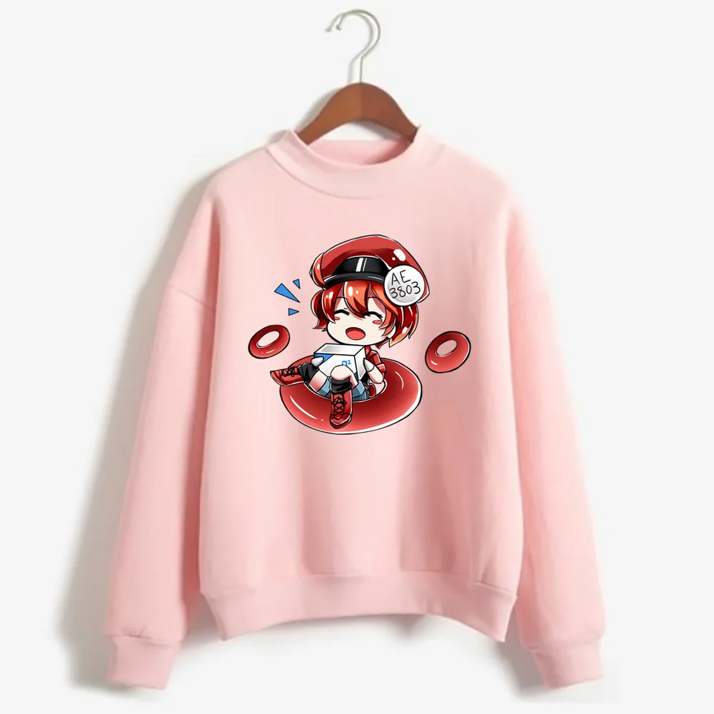 Mens Hip Hop Streetwear Harajuku Sweater  Japanese Style Anime Cells At Work Sweater Autumn Cotton Pullover