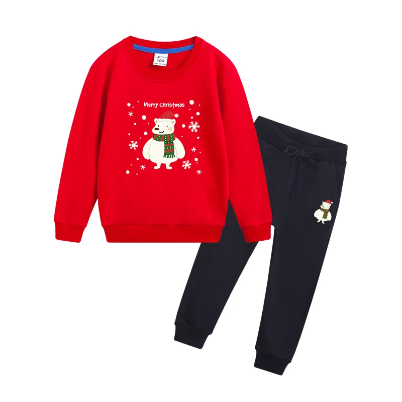

Children's clothing suits boys and girls sports suits spring sweater hoodies outdoor leisure sportswear 2-piece set 4-14T