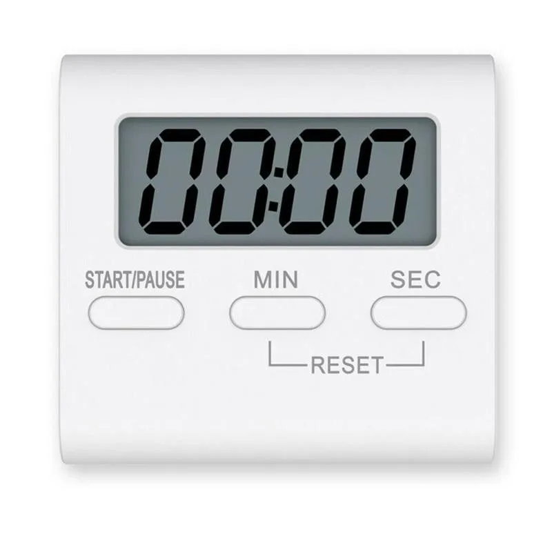 

1pc LCD Digital Kitchen Countdown Timer Stopwatch Alarm Practical Clock Cooking Stand with Kitchen Timer Alarm C0Y3