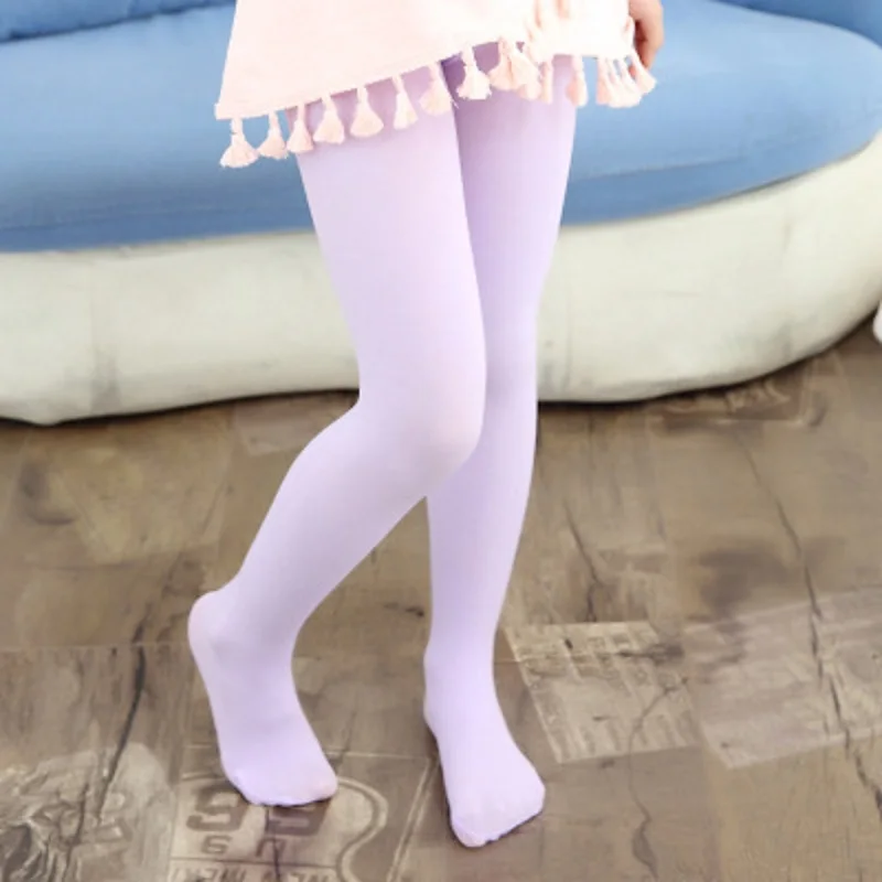 Леггинсы для девочек Одежда танцев однотонные белые черные на осень/весну|Брюки|