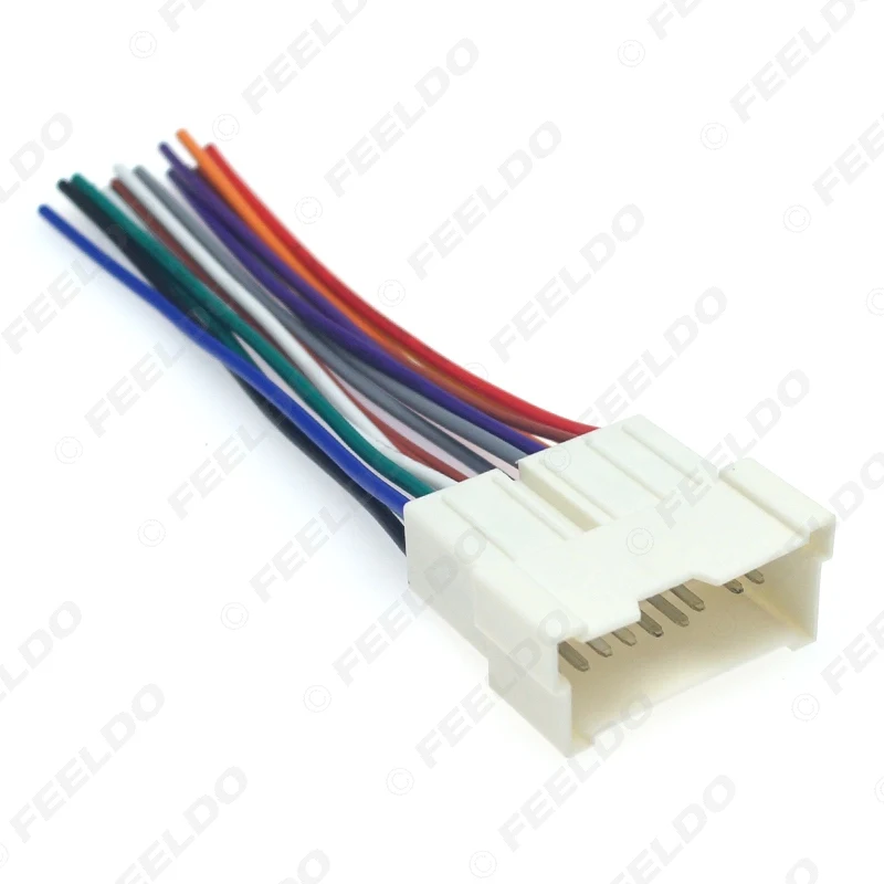 FEELDO 10 шт. автомобильный OEM аудио стерео жгут проводов адаптер для Hyundai/KIA (01 ~ 05)