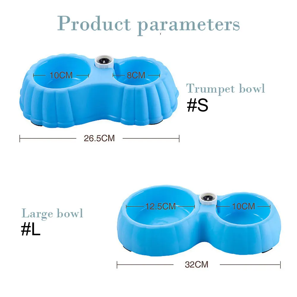 1 набор PP пластиковые собаки кошки двойной кормушка автоматический диспенсер для