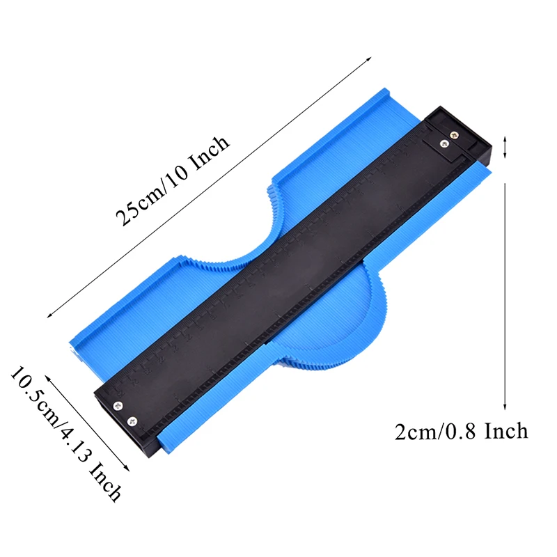 25 см контурный калибровочный профиль измерительные инструменты 10 дюймов плитка