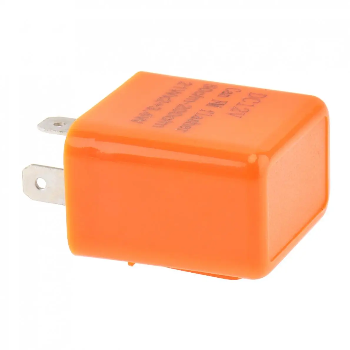 Оранжевый 12V 2 Pin мотоциклов Светодиодный проблесковый маячок Регулируемый