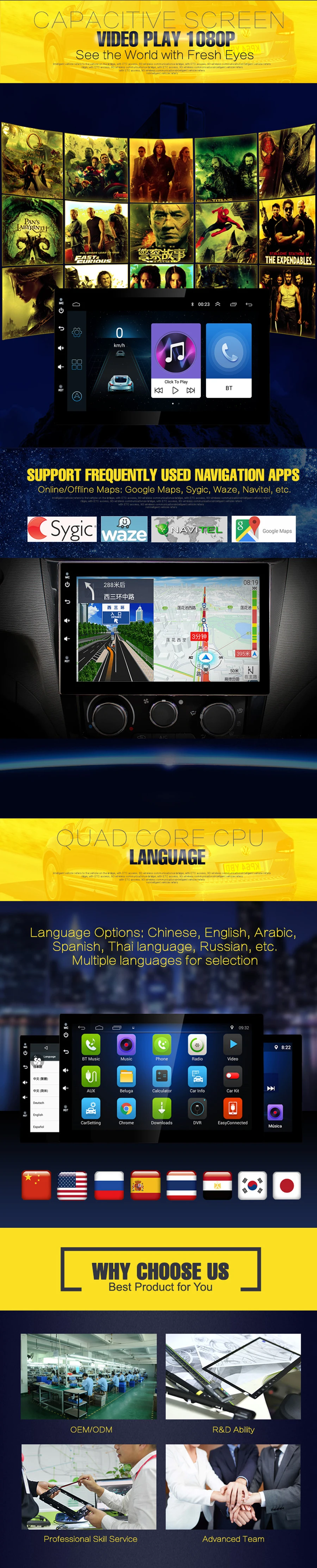 Фирменное подлинное Android 9,0 автомобильное радио для Toyota IST Urban Cruiser 2007- Автомобильный gps навигатор Автомобильный мультимедийный автомобильный рекордер