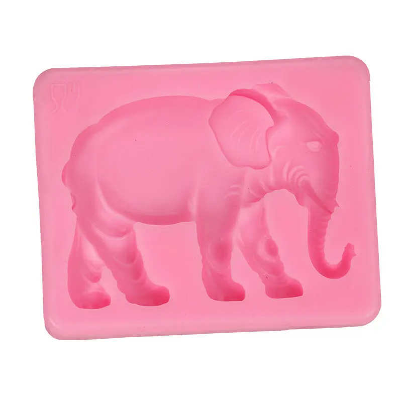 

1Pcs DIY Candy Elephant Shape Fondant Silicone Mold Soft Silicone Clay Tool Cake Decoration Mold For Handmade Baking Mold