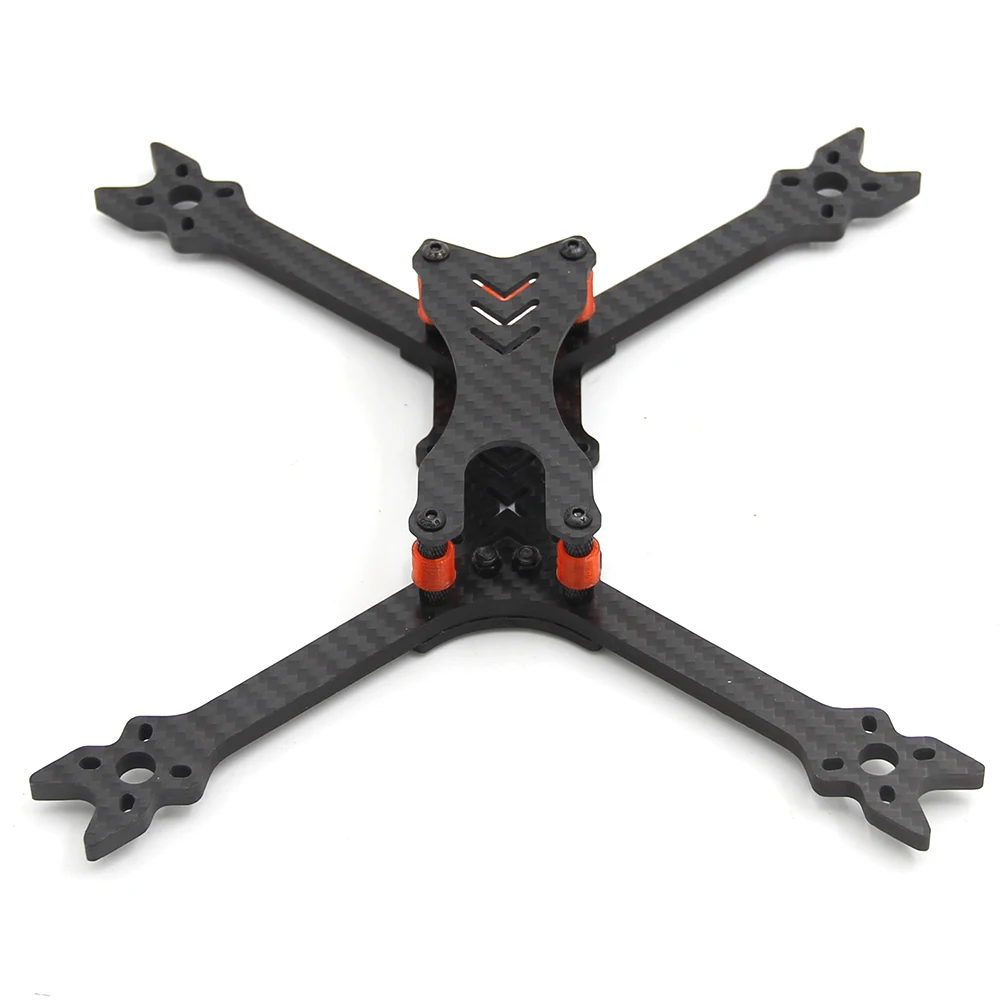 HANTU V2 5 дюймов 215 мм 215 чистый карбоновый каркас комплект с 5 мм arm TPU 3D печать для FPV RC cross racing drone quadcopter