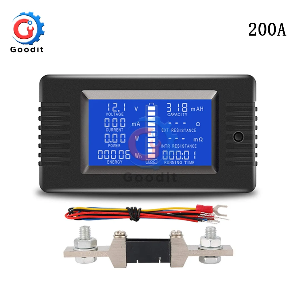 Тестер емкости аккумулятора автомобиля измеритель мощности сопротивления