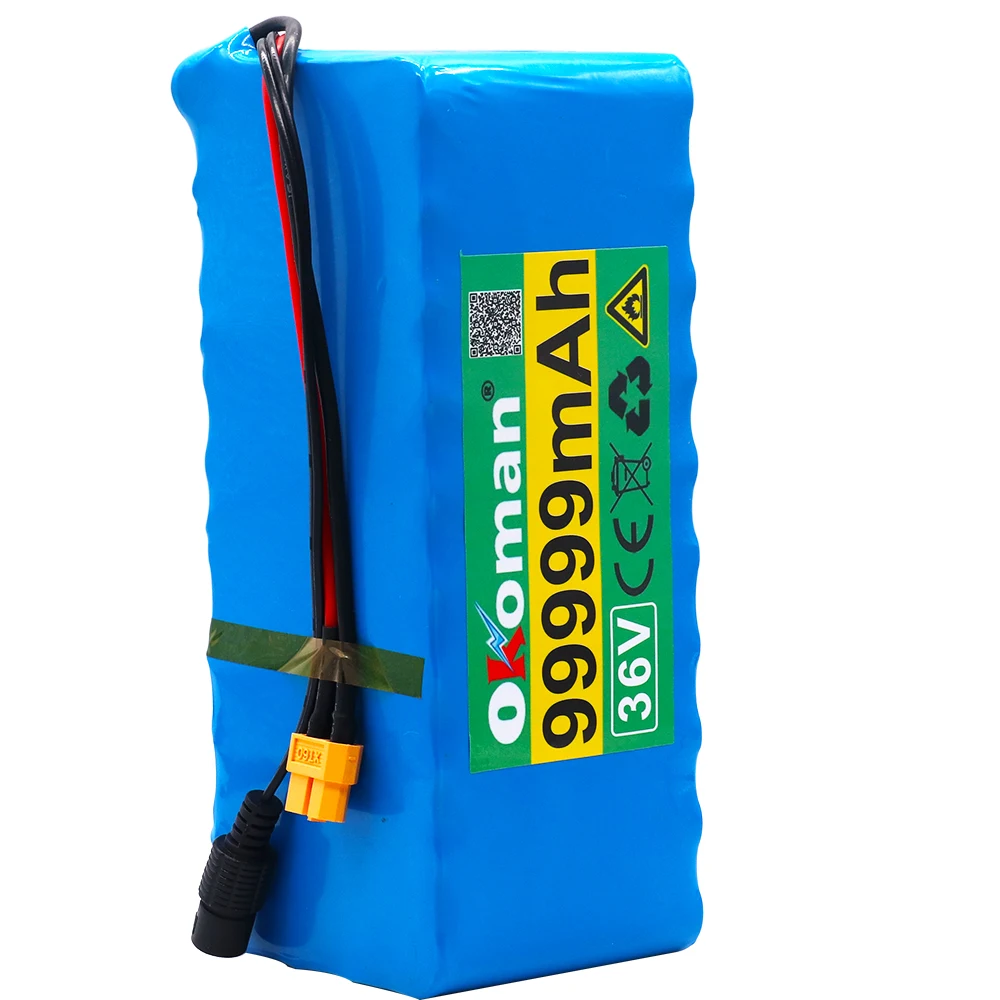 

100% original 10S4P 36V battery 99.999Ah battery pack 1000W battery 42V 99999mAh Ebike electric bicycle with BMS with charger