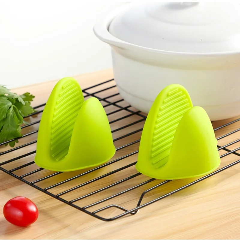 

1/2Pc Thicken Silicone Baking Oven Mitts Microwave Oven Glove Anti-Slip Grips Bowl Pot Clip Heat Resistant Gloves Kitchen Gadget