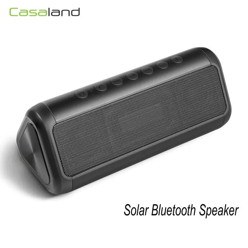 Портативная Bluetooth Колонка на солнечной батарее беспроводная водонепроницаемая