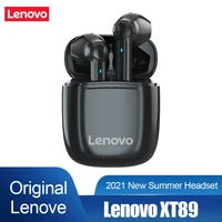 lenovo xt89 wireless bluetooth 5 0 earphones tws waterproof touch control gaming hifi sound built in mic earbuds headphone