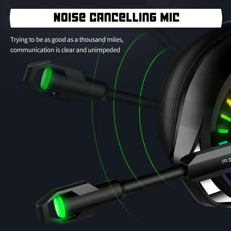 Новая накладная гарнитура проводные Игровые наушники игровые стереогарнитура с