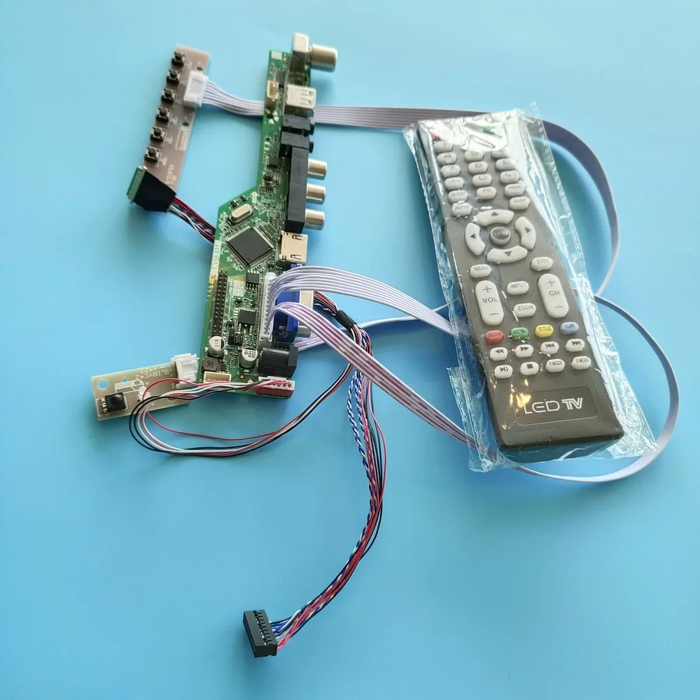 

kit for LP140WH4(TL)(D1) 1366X768 Screen panel LCD LED Controller board driver TV AV 14" remote VGA 40pin LVDS HDMI USB