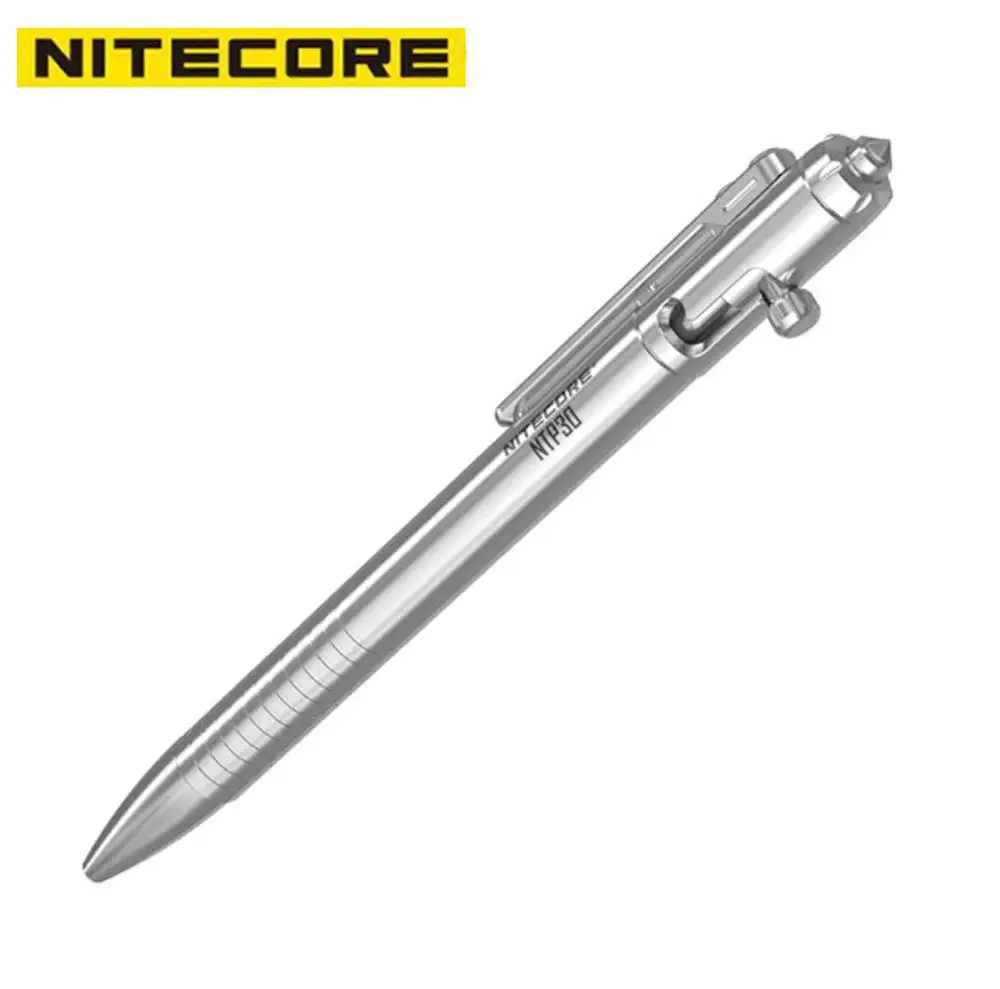 Бесплатная доставка тактическая ручка Nitecore NTP30 Bolt Самооборона титановый сплав